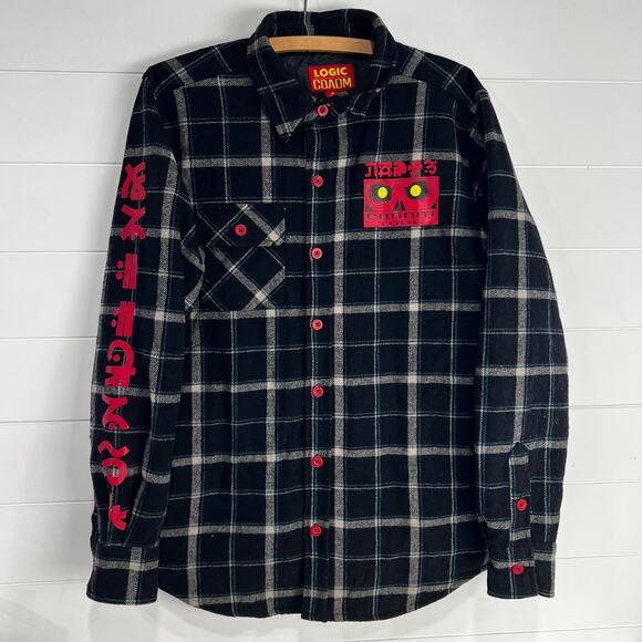 Logic COADM Other - Logic COADM Tour 2019 Plaid Shirt Sz Medium Bobby Boy Wool Blend Flannel Jacket